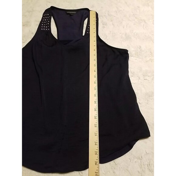 Rock & Republic Shirt Top Womens Size Large Blue Studded Sleeveless - Picture 8 of 10